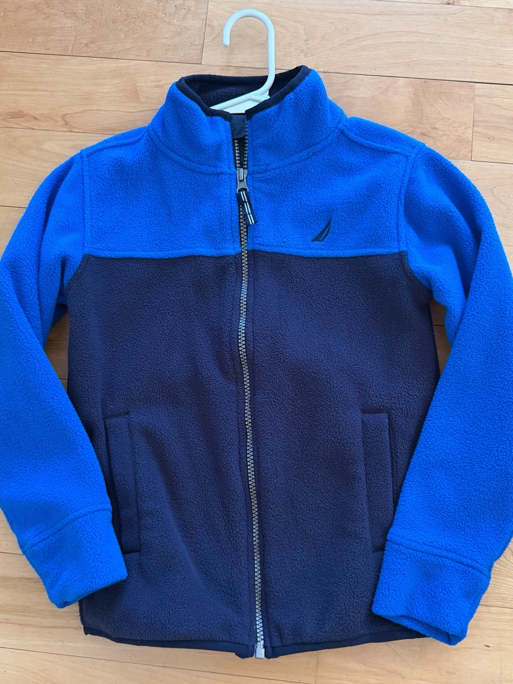 Nautica Royal Blue and Navy Two-Tone Fleece Jacket (size 6) Like New!